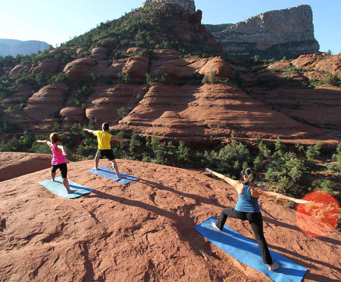 Warrior2Gallery yoga hiking in sedona warrior 2